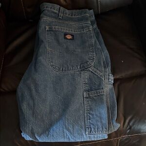 Dickies Men's Relaxed Fit light Blue Jeans